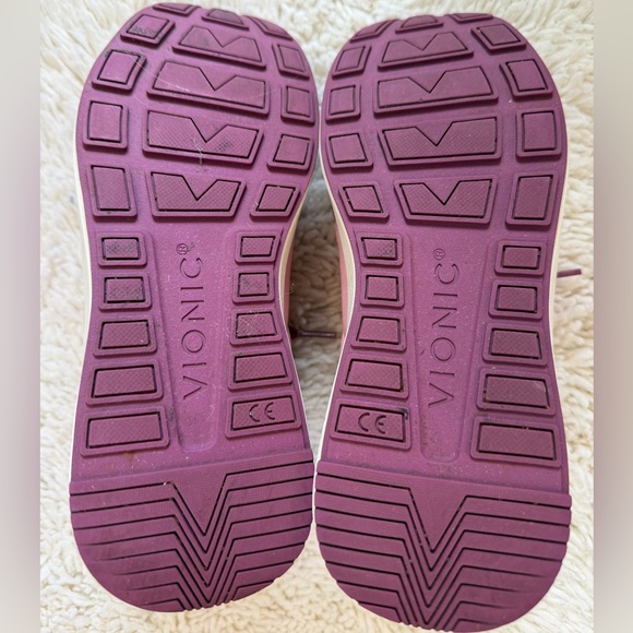 Vionic Breilyn Sneakers mauve pink two-tone suede textile size 5 - Picture 8 of 12